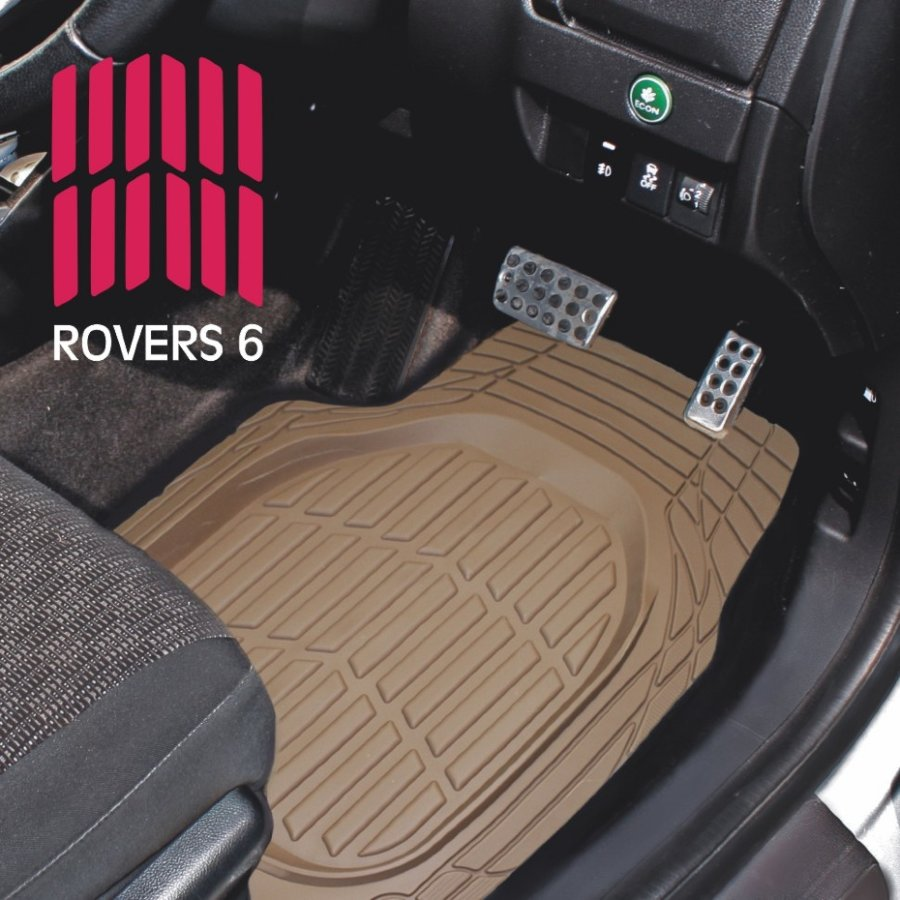 Коврики автомобильные CarFort Rovers 6, ванночка, комплект 4 шт., beige